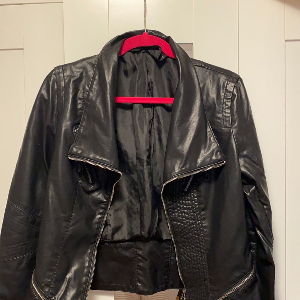lulus size large (fits like a medium) vegan leather jacket